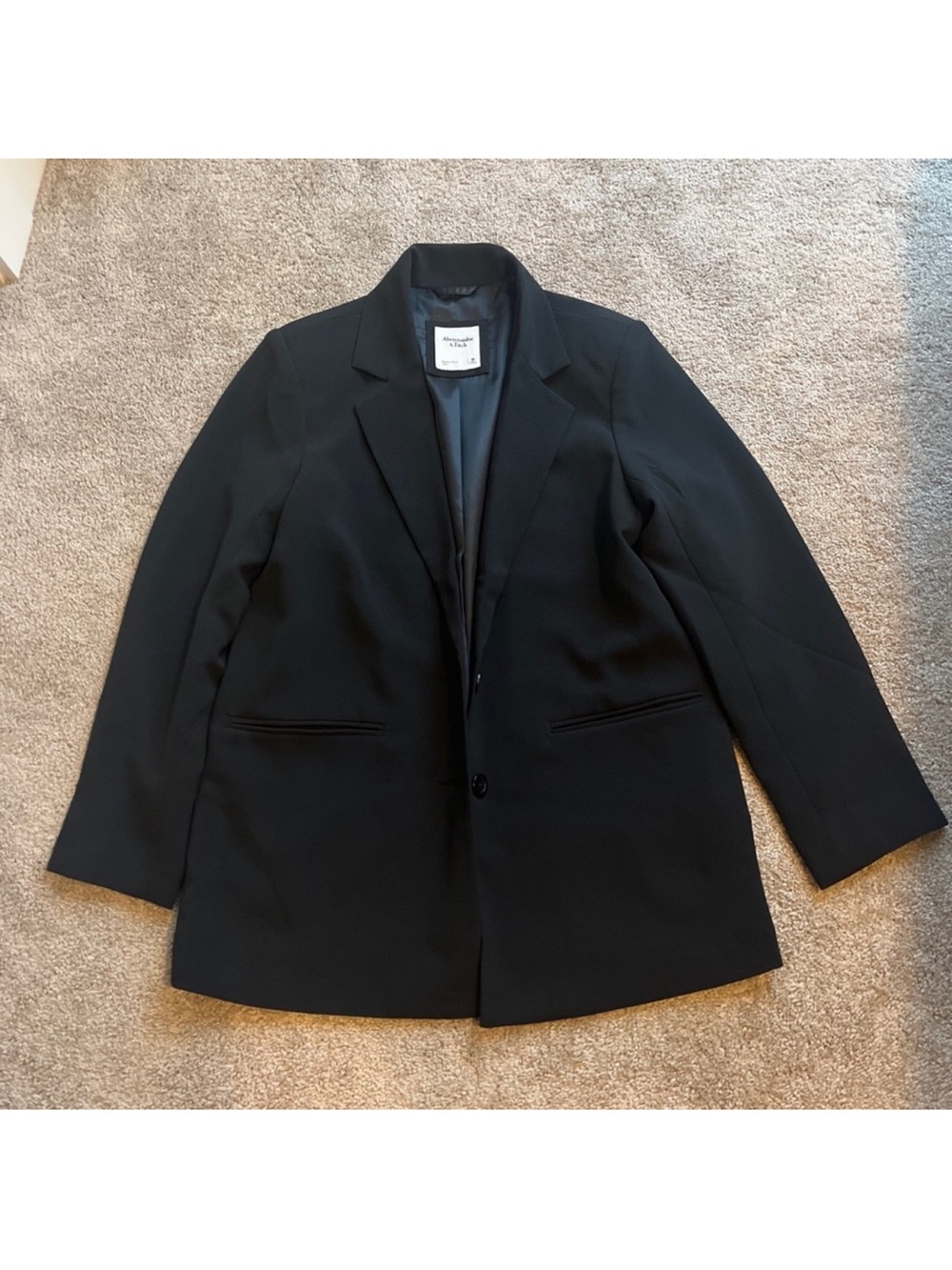 Abercrombie & Fitch Black Tailored Blazer